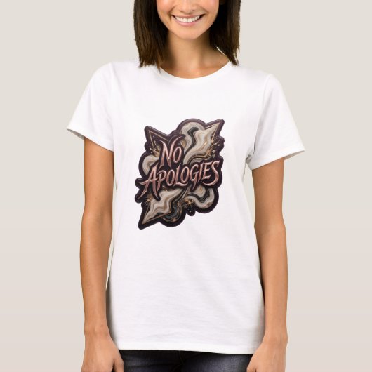 Snappy Gold GEEN EXCUSES Custom T-shirt (Voorkant)