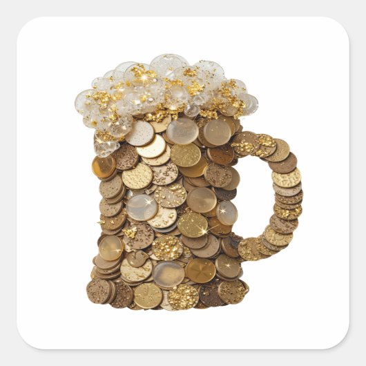 Snappy Gold GILDED CHEERS Ambachtelijke Sticker (Voorkant)