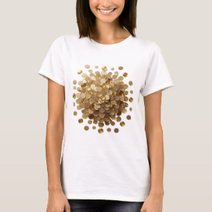 Snappy Gold GOUDEN MUNTEN EXPLOSIE Citaat Design T-shirt