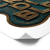 Snappy Gold INCREDIBLE 3D Tekst Kunst Poster (Hoek)