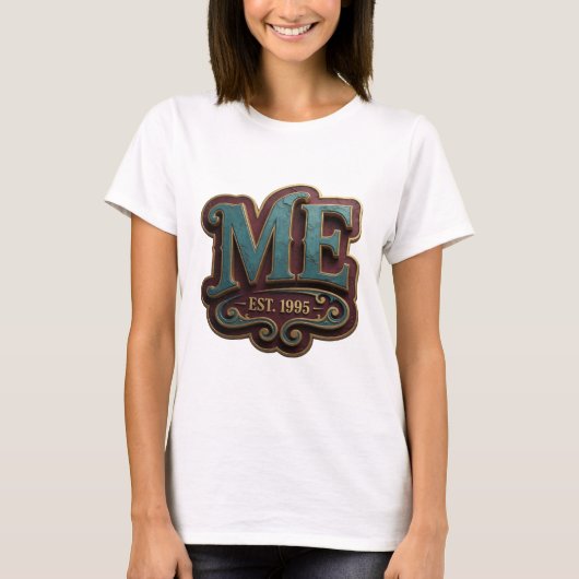 Snappy Gold ME EST 1995 Print T-shirt (Voorkant)