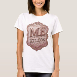 Snappy Gold ME EST 1998 Print T-shirt