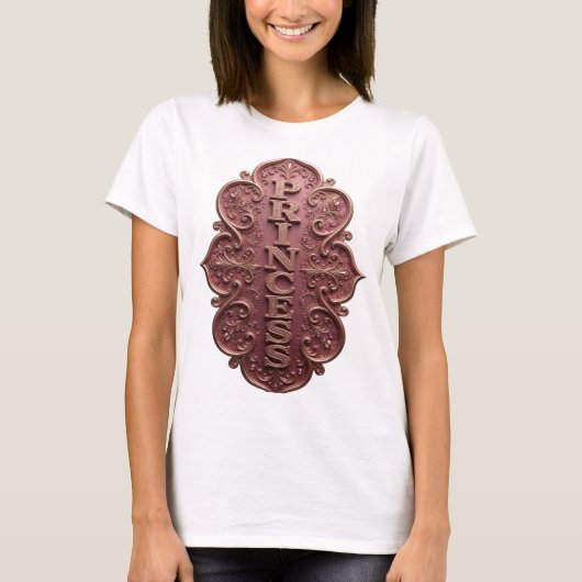 Snappy Gold PRINCESS Tekst Design T-shirt (Voorkant)