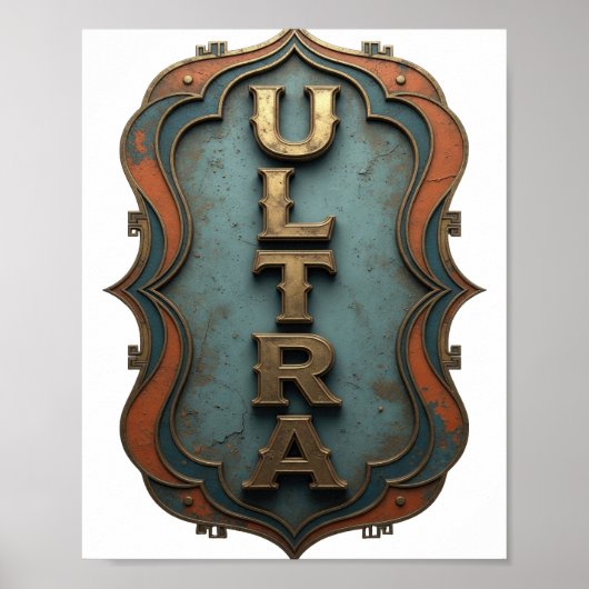 Snappy Gold ULTRA Modern Design Poster (Voorkant)