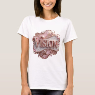 Snappy Gold VISION 3D Tekst Kunst T-shirt