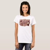Snappy Gold WINE FIXES EVERYTHING Statement T-shir T-shirt (Voorkant volledig)
