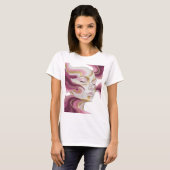 Snappy Goud ABSTRACTE KUNST Design T-shirt (Voorkant volledig)