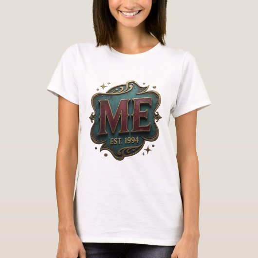 Snappy Goud ABSTRACTE KUNST Statement Design T-shirt (Voorkant)