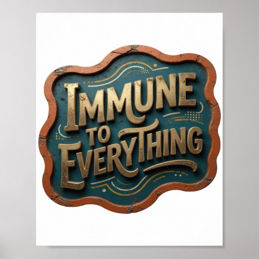 Snappy Goud IMMUUN VOOR ALLES Poster (Voorkant)