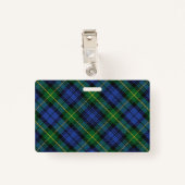 Snappy House of Gordon Tartan Badge (Achterkant met clip)