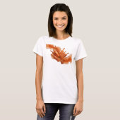 Snappy Orange ABSTRACT ART Statement T-shirt (Voorkant volledig)