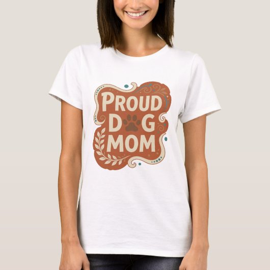 Snappy Orange TROTS DOCHTER VAN EEN HOND Statement T-shirt (Voorkant)