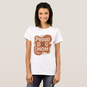 Snappy Orange TROTS DOCHTER VAN EEN HOND Statement T-shirt (Voorkant volledig)