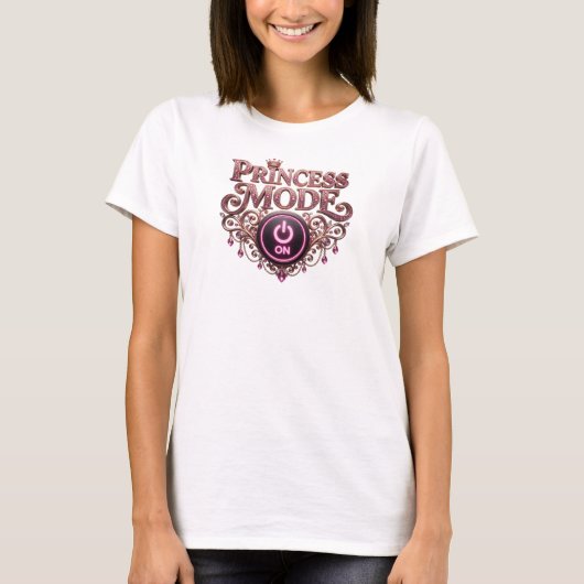 Snappy Red PRINCESS MODE Custom T-shirt (Voorkant)