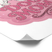 Snappy Roze HOND MOEDER Statement Ontwerp Poster (Hoek)