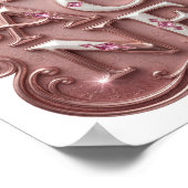 Snappy Roze IMAGINE Tekst Ontwerp Poster (Hoek)