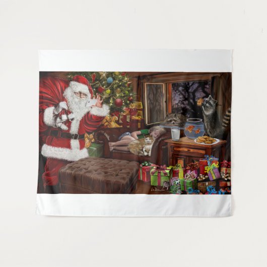 Snappy Santa Wandkleed (Voorkant (horizontaal))