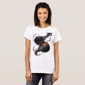Snappy Silver ABSTRACTE KUNST Custom T-shirt v2 (Voorkant volledig)