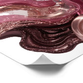 Snappy Silver ABSTRACTE KUNST Modeprint v2 Poster (Hoek)