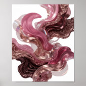 Snappy Silver ABSTRACTE KUNST Modeprint v2 Poster (Voorkant)