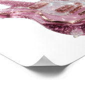Snappy Silver ABSTRACTE KUNST Ontwerp Poster (Hoek)