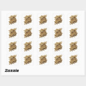 Snappy Silver GEMS OF ABUNDANCE Stickerontwerp Vierkante Sticker (Vel)