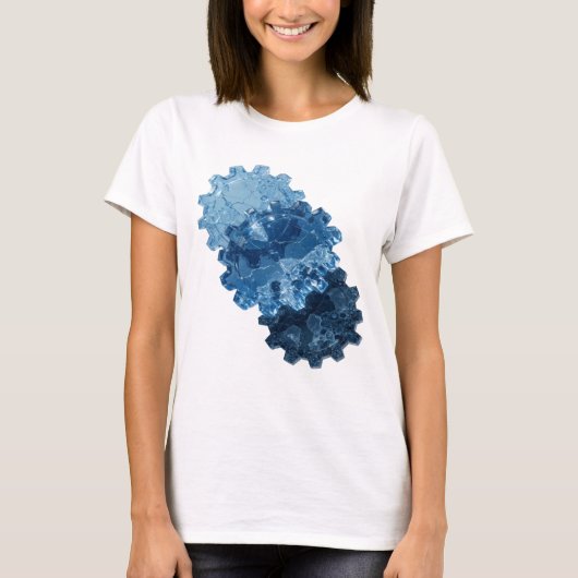 Snappy Silver WATER GEAR Modern Design T-shirt (Voorkant)