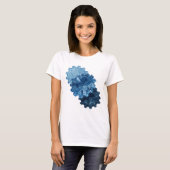 Snappy Silver WATER GEAR Modern Design T-shirt (Voorkant volledig)