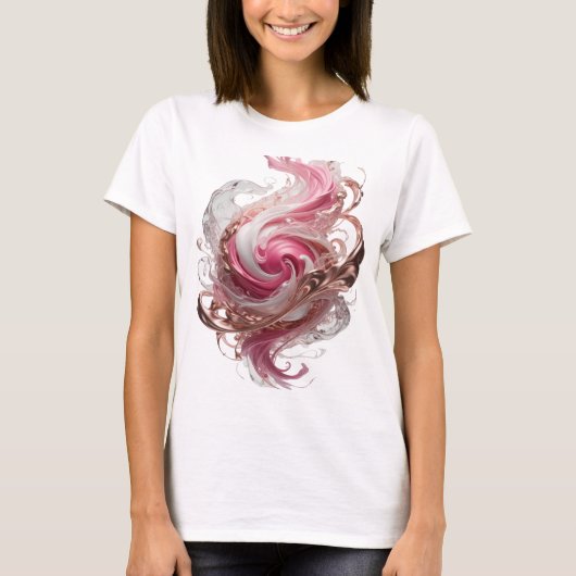 Snappy Zilver ABSTRACTE KUNST Abstract ontwerp v2 T-shirt (Voorkant)