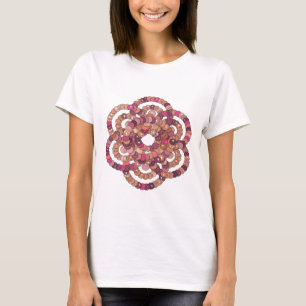 Snappy Zilver ABSTRACTE KUNST Artistiek Motief T-shirt