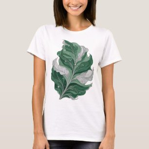 Snappy Zilver GROENE BLAADJE MET STERREN Design T-shirt