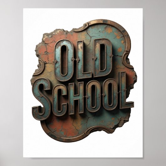 Snappy Zilver OLD SCHOOL Print (Voorkant)
