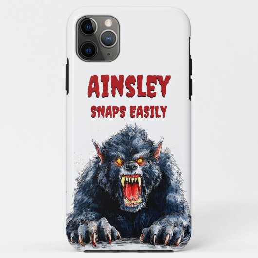 Snaps Gemakkelijk Weerwolf Halloween Monster Desig Case-Mate iPhone Case (Achterkant)