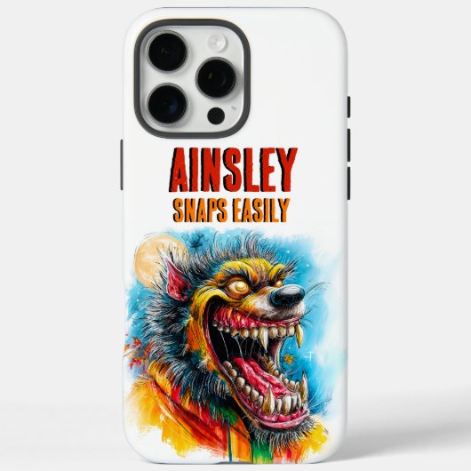 Snaps Gemakkelijk Weerwolf Kleurrijke Halloween Mo Case-Mate iPhone Case (Achterkant)