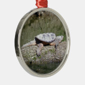 Snapschildpad Metalen Ornament (Rechts)
