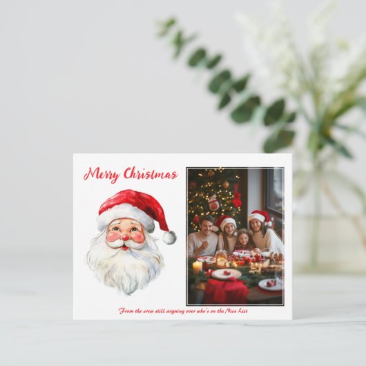 Snapshot van de Kerstman Feestdagenkaart (Staand voorkant)