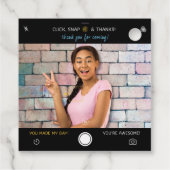 Snapshot Verjaardagsfoto Dank u voor Labels (Achterkant)