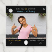 Snapshot Verjaardagsfoto Dank u voor Labels (Voorkant)