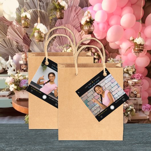 Snapshot Verjaardagsfoto Dank u voor Labels