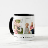 Snapshots 3 foto Happy Vaderdag Mok (Voorkant links)