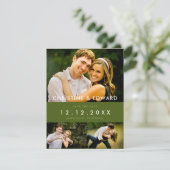 Snapshots Huwelijk Save the Date Kaart (Staand voorkant)