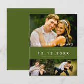 Snapshots Huwelijk Save the Date Kaart (Voorkant / Achterkant)