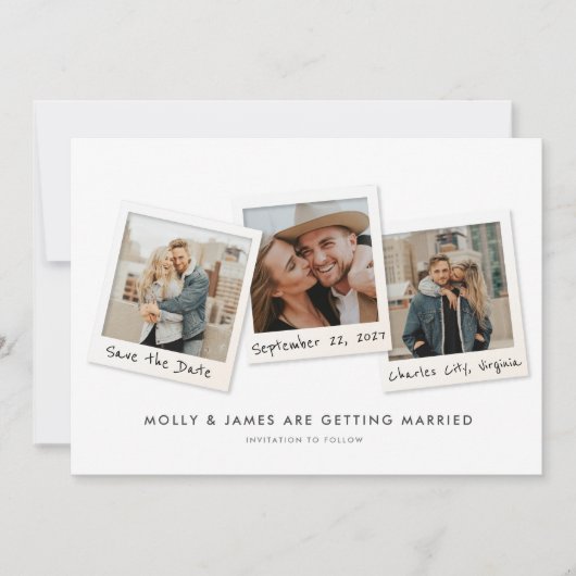Snapshots Save the Date Kaart (Voorkant)