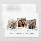 Snapshots Save the Date Kaart (Voorkant / Achterkant)