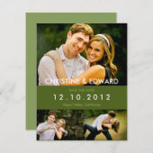 Snapshots Weddenschap Sla de datumkaart op Save The Date (Voorkant / Achterkant)