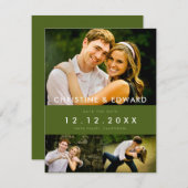 Snapshots Wedding Save the Date Card (Voorkant / Achterkant)