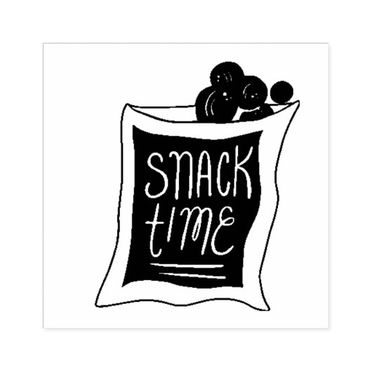 Snaptijd Rubberstempel (Afrduk)