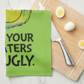 Snarcis| Al je zwiters zijn lelijk Theedoek (Quarter Fold)