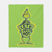 Snarcis| Grappig, laten we het gewoon niet doen Fleece Deken (Voorkant)
