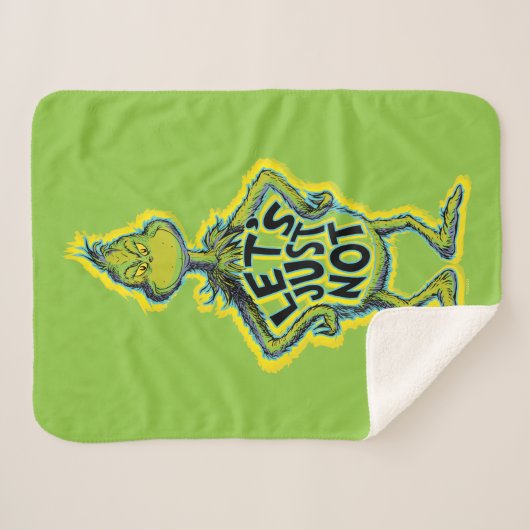 Snarcis| Grappig, laten we het gewoon niet doen Sherpa Deken (Voorkant (horizontaal))